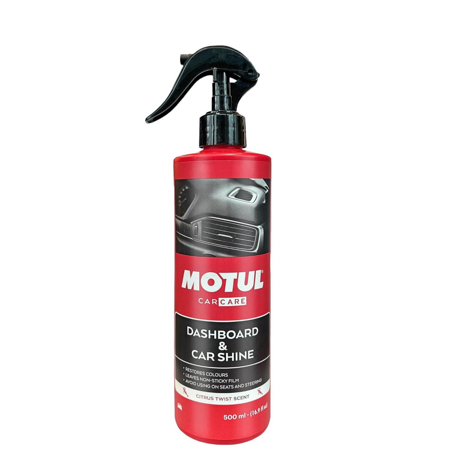 Motul Dashboard & Car Shine 500 ml|Polish for Interior Plastic, Leather, Vinyl & Rubber