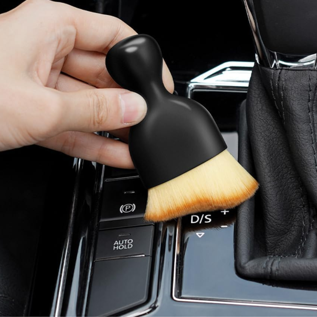 Car Interior Dust Brush,Auto Detailing Brushes,Soft Bristle Cleaning Brush (Pack Of 2)