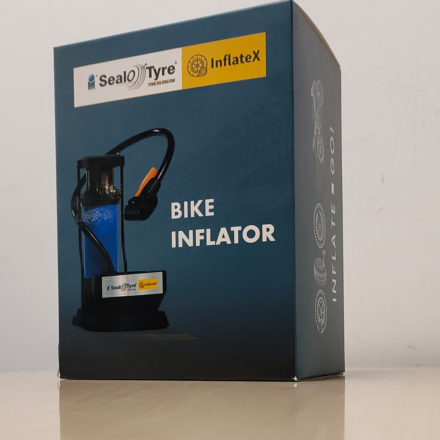 InflateX Bike Tyre Inflator – Foot Pump