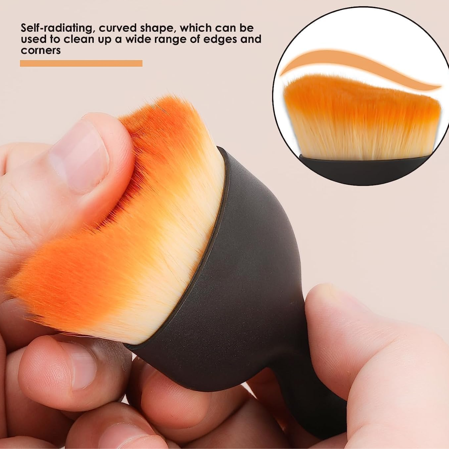 Car Interior Dust Brush,Auto Detailing Brushes,Soft Bristle Cleaning Brush (Pack Of 2)