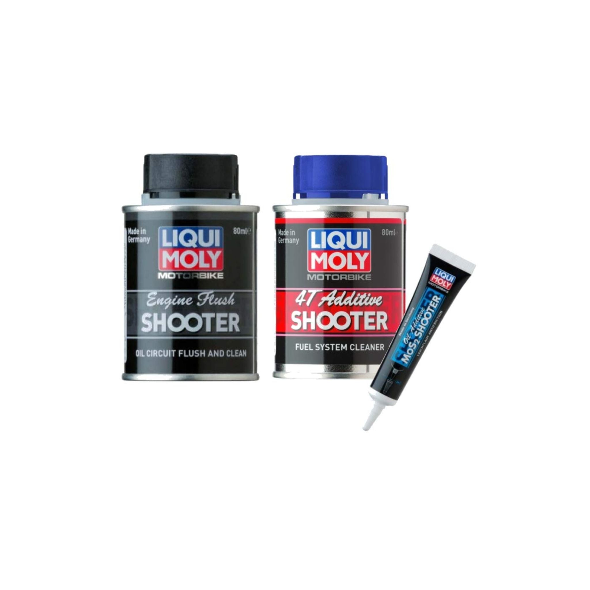 Liqui Moly Combo of 4T, Engine Flush and Mos2 Shooter